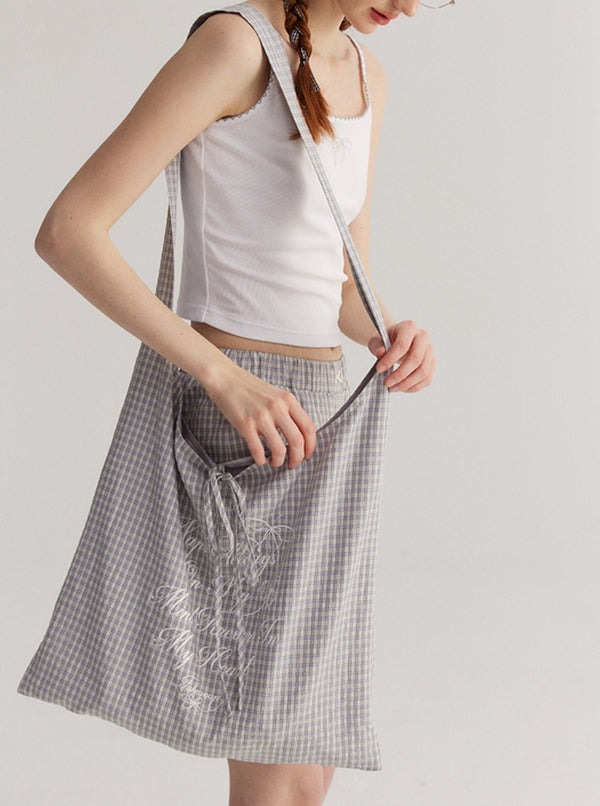 Striped Plaid Shirt Loose Long-Sleeved Set -Up