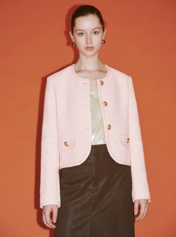 Fragrance Texture Button Jacket