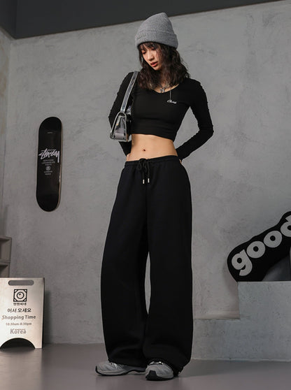 American Street Sweatpants Hip-Hop Set-Up