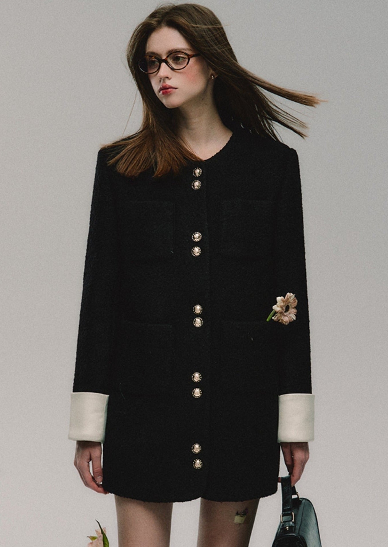 Mid-Length Woolen Coat