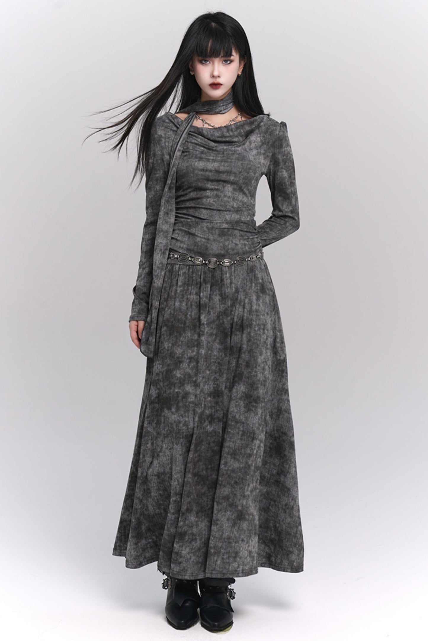 Wasteland Style Gray Winter Dress