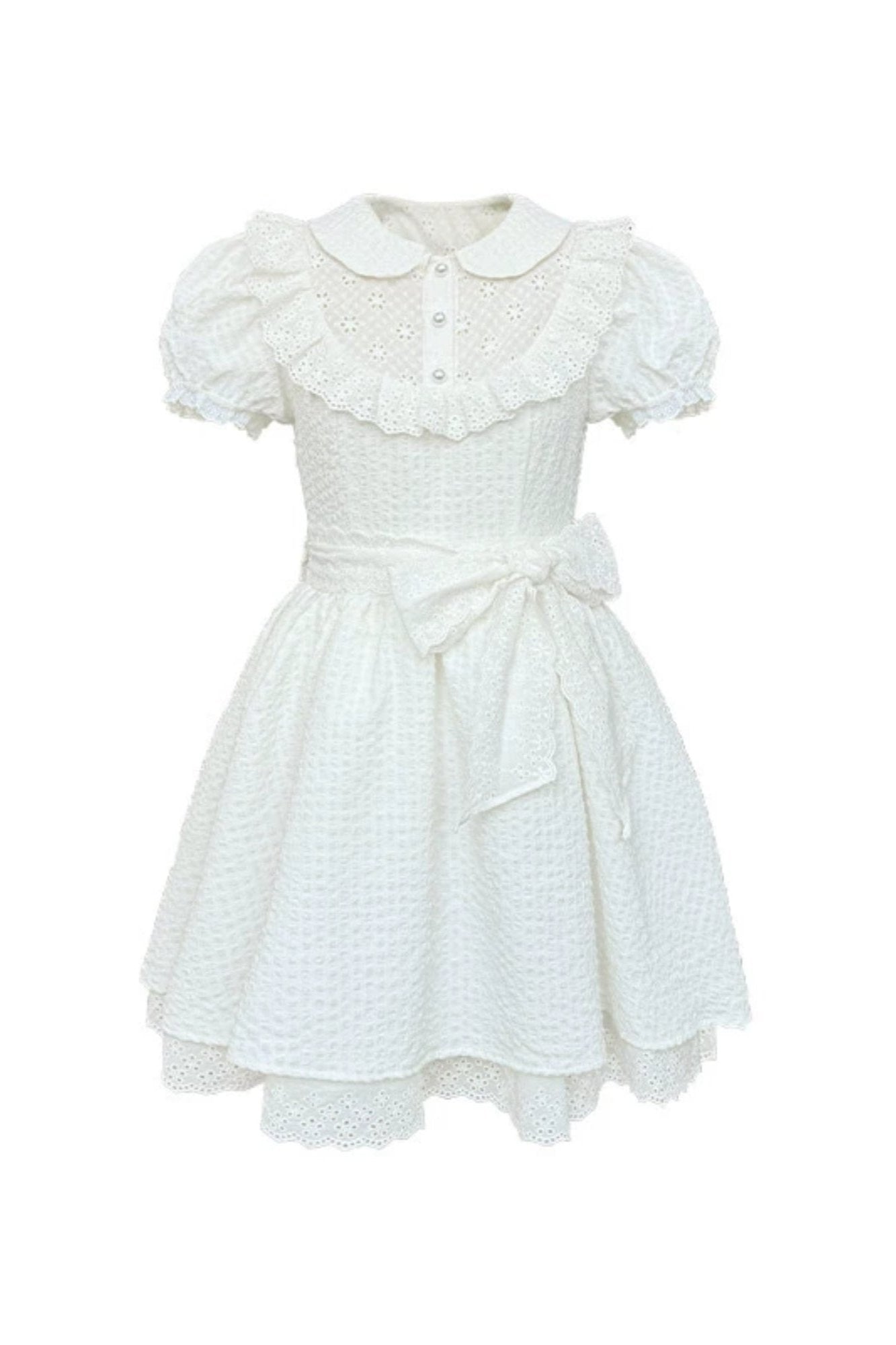 Jasmine Bow Short Sleeve Dress