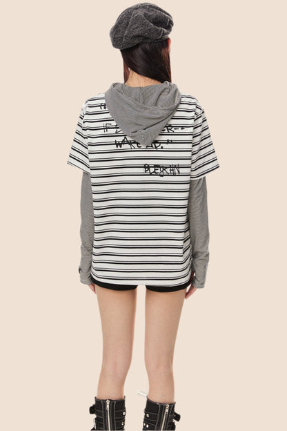 Stripe Loose T Shirt