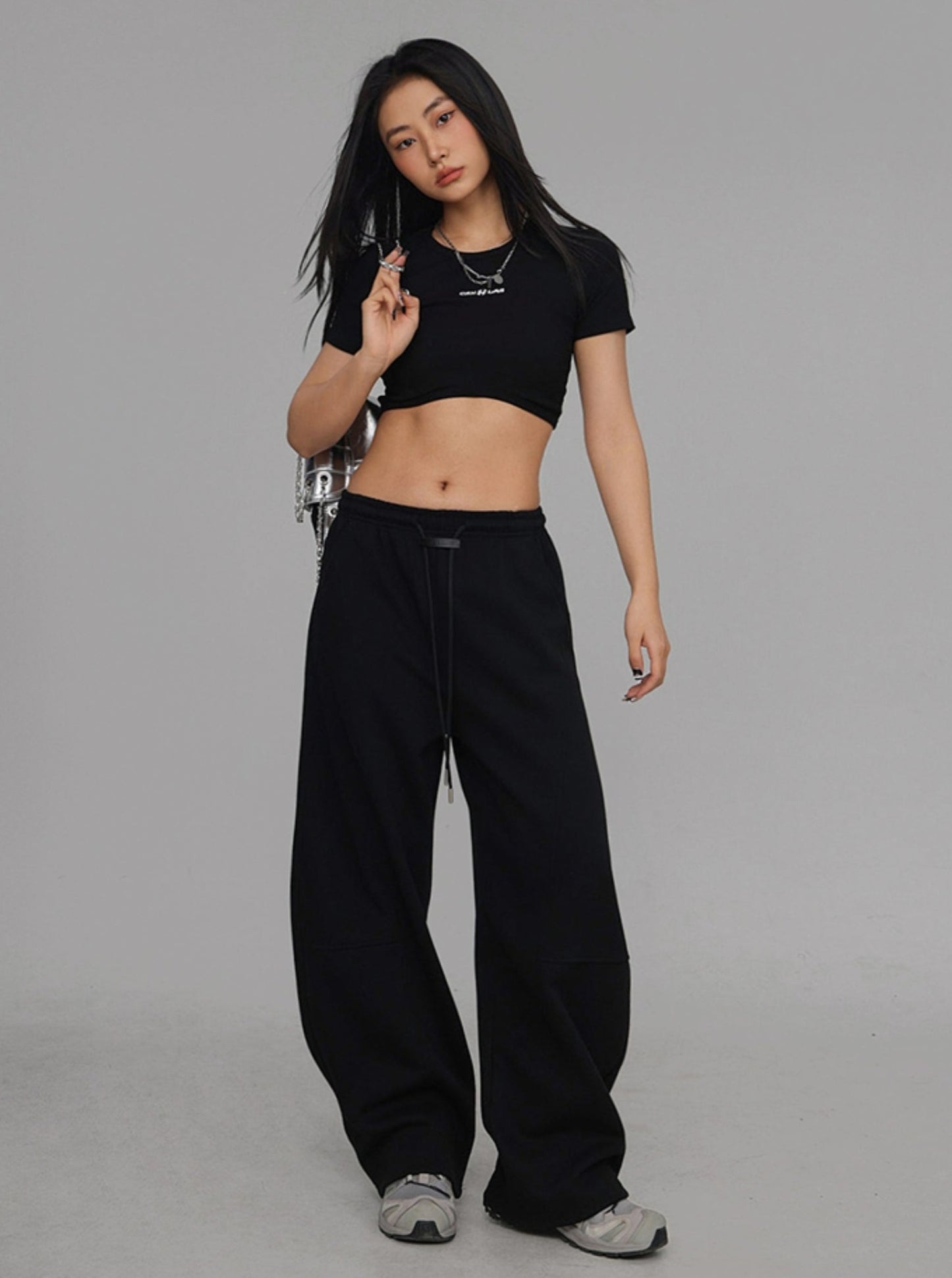 Black Sickle Hip-Hop Pants