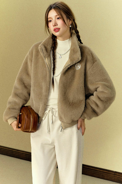 [Neu am 26. September] ANDYET AD1 ORIGINAL ECO-FRIENDLY FUR LOOSE AND LAZY SHORT COAT IS VERSATILE AND SIMPLE