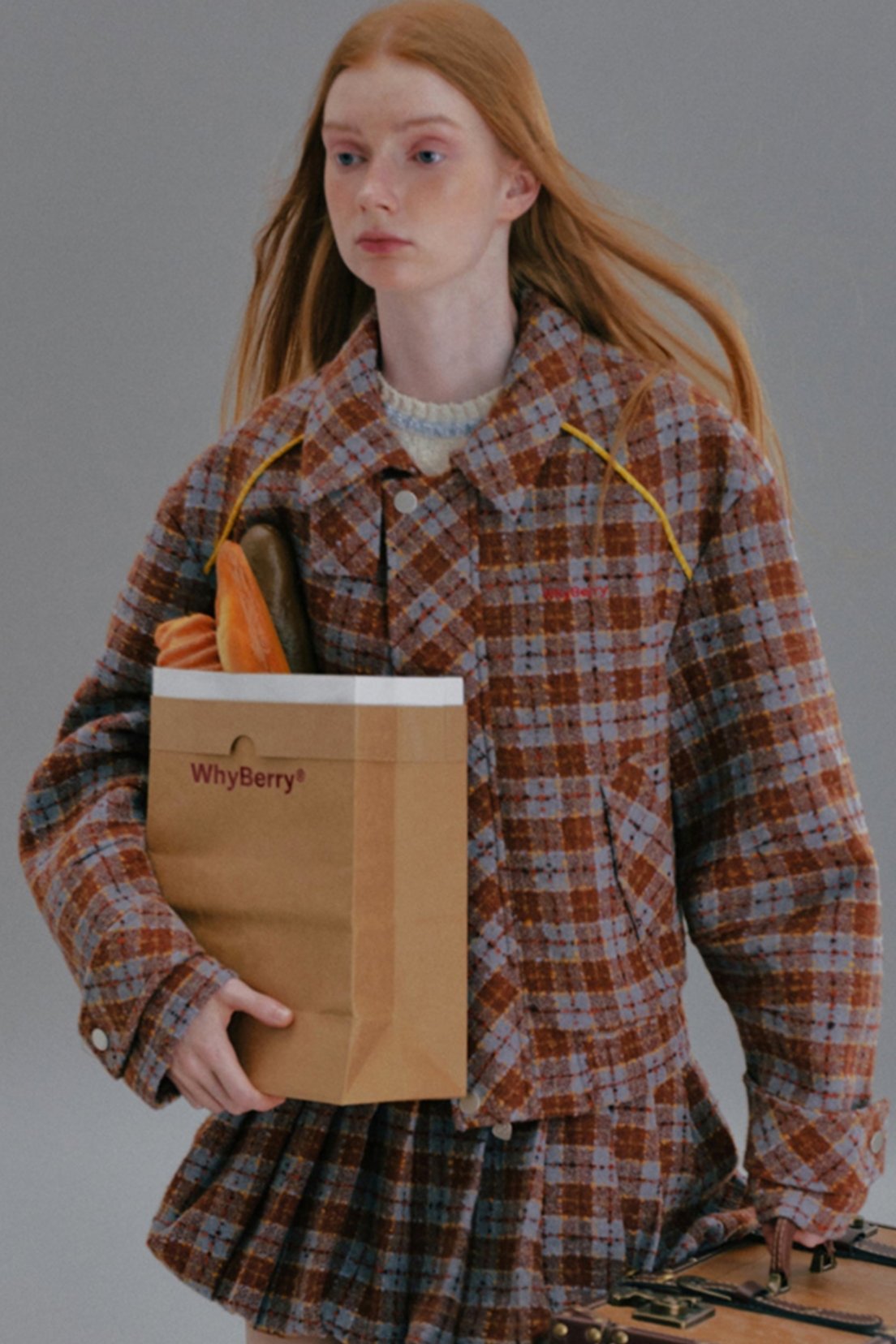 Why Berry SweetHeart Killer Tweed Jacket