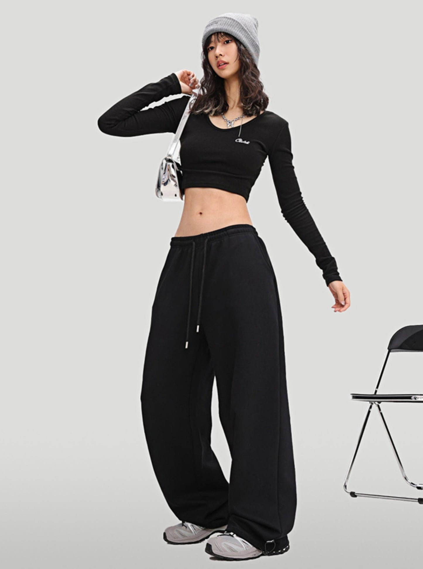 American Street Sweatpants Hip-Hop Set-Up