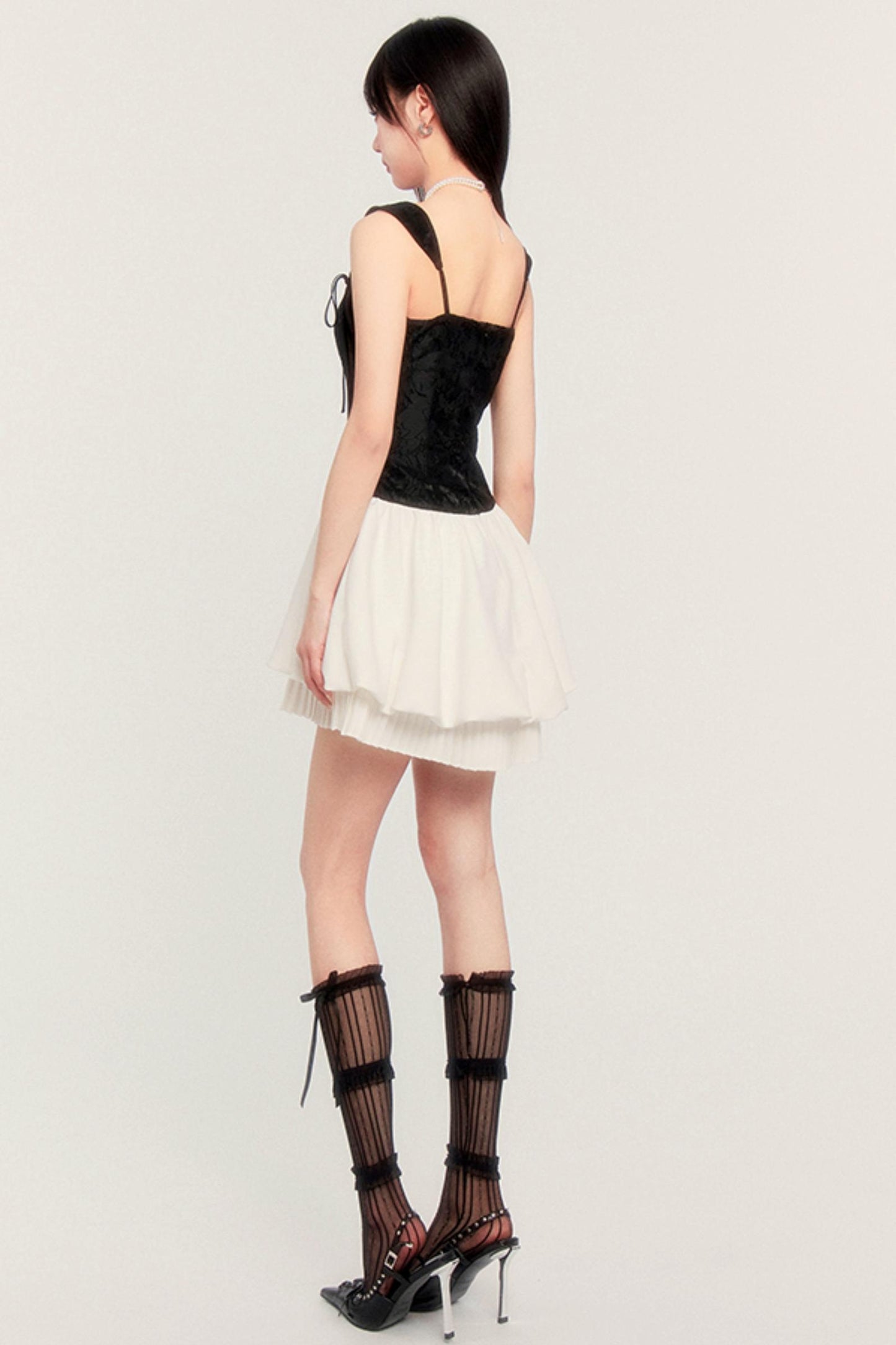 Court Style Slim Waist Puffy Dress