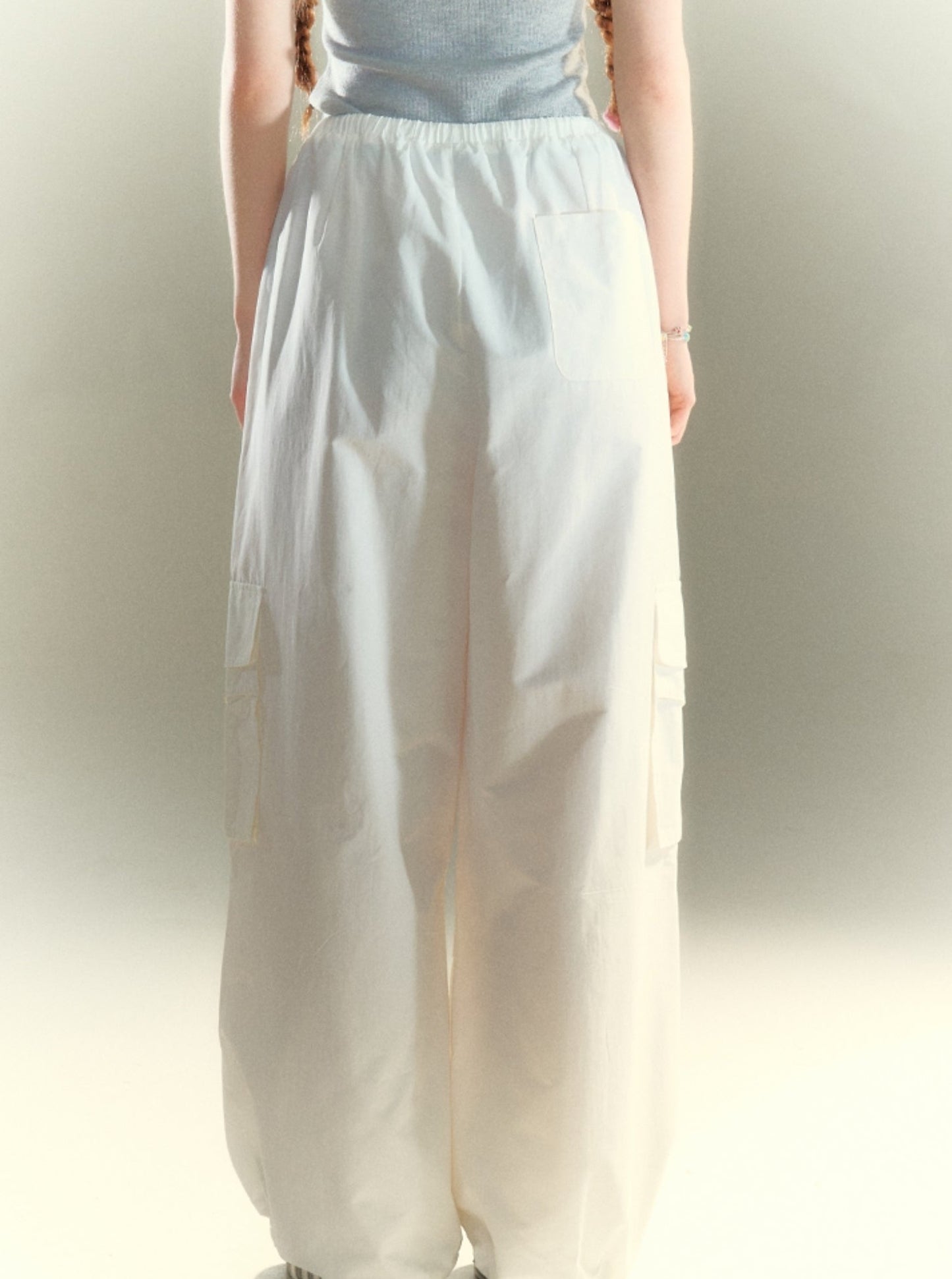 Drawstring Wide Leg Pants