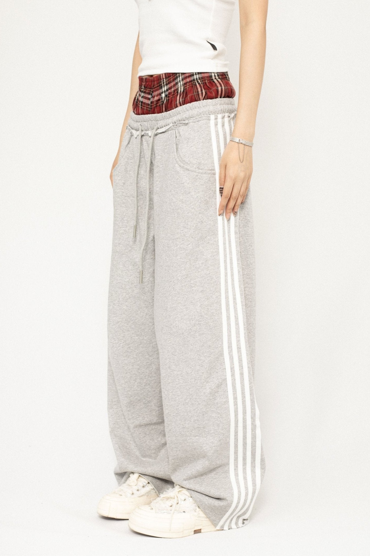 OCTTFLAB Autumn Pant 2024 New Patchwork Pant Casual Sweatpants Wide-leg Sweatpants Loose and slim