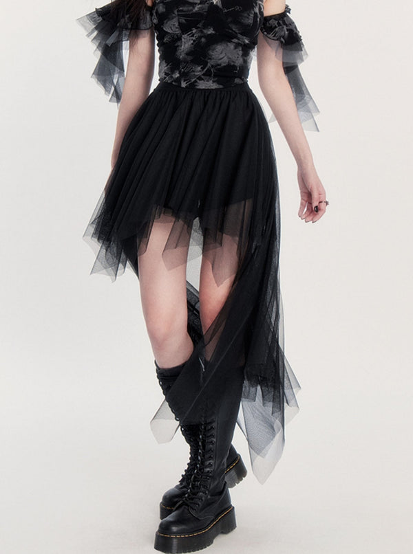 Irregular Short Skirt