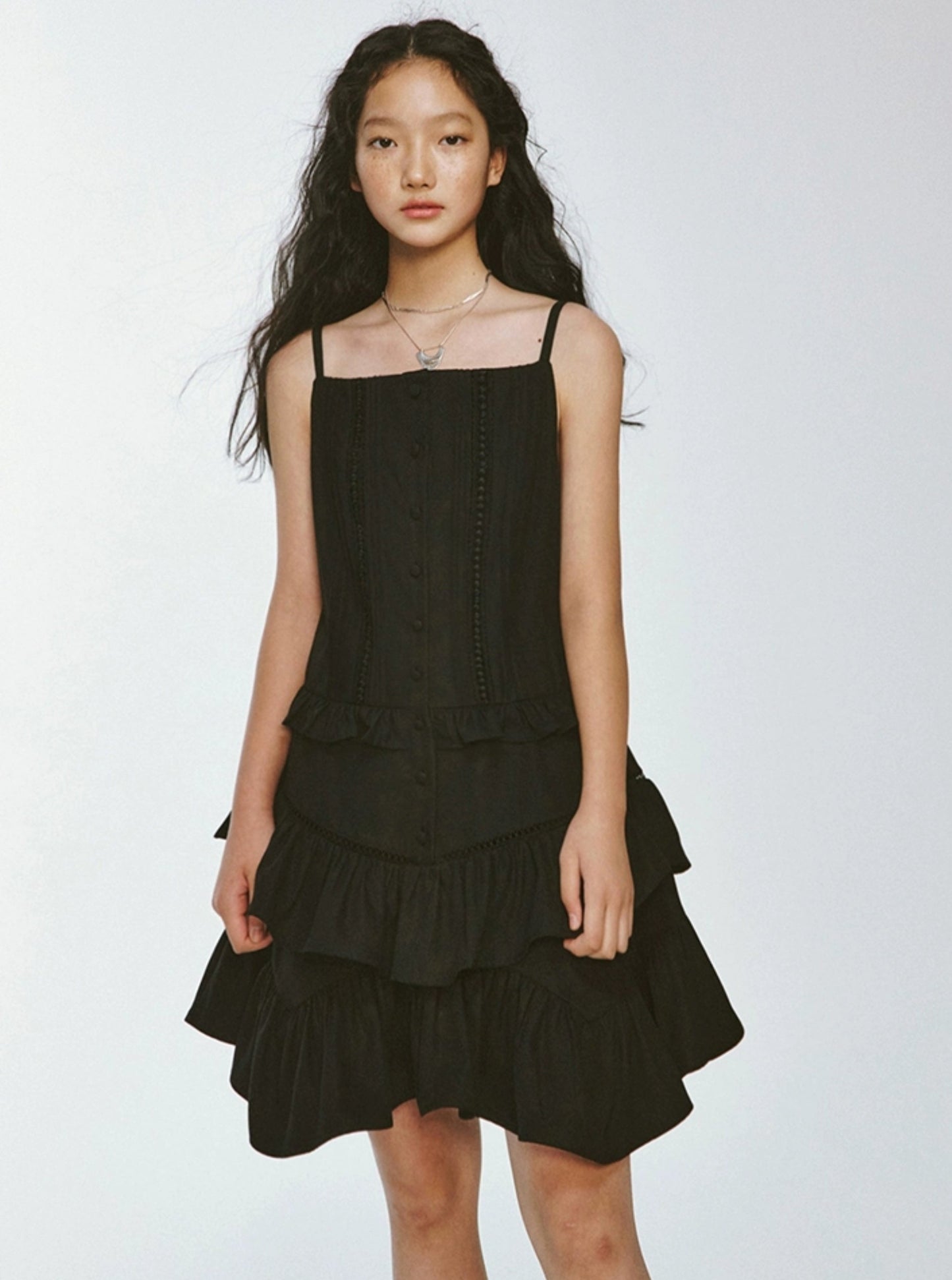 Heavy Industry Black Hanging French Dress