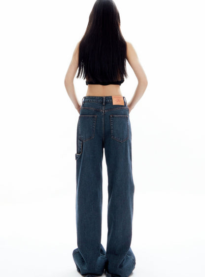 Asymmetrical Silhouette Wide-Leg Pants