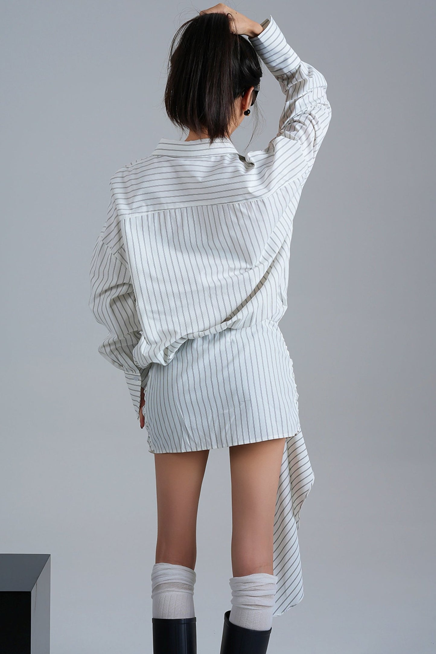 Niche Design Long-Sleeved Shirt Dress