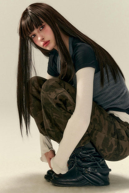 Versatile Wave-Edge Layered Base Top Set-Up