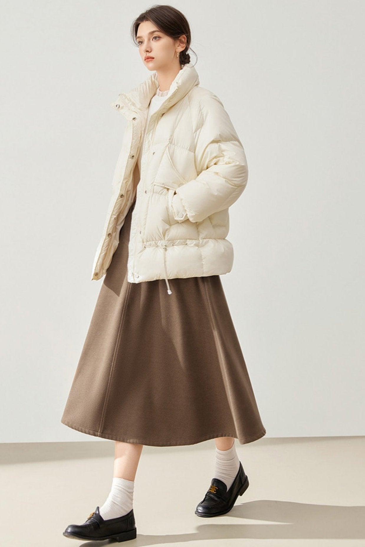 Temperament Mid-length A-line Skirt