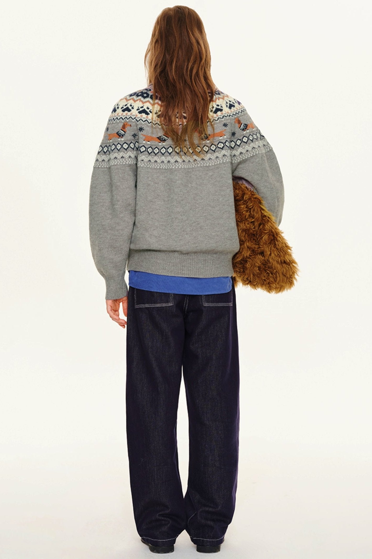 Dachshund Knit Pullover Sweater