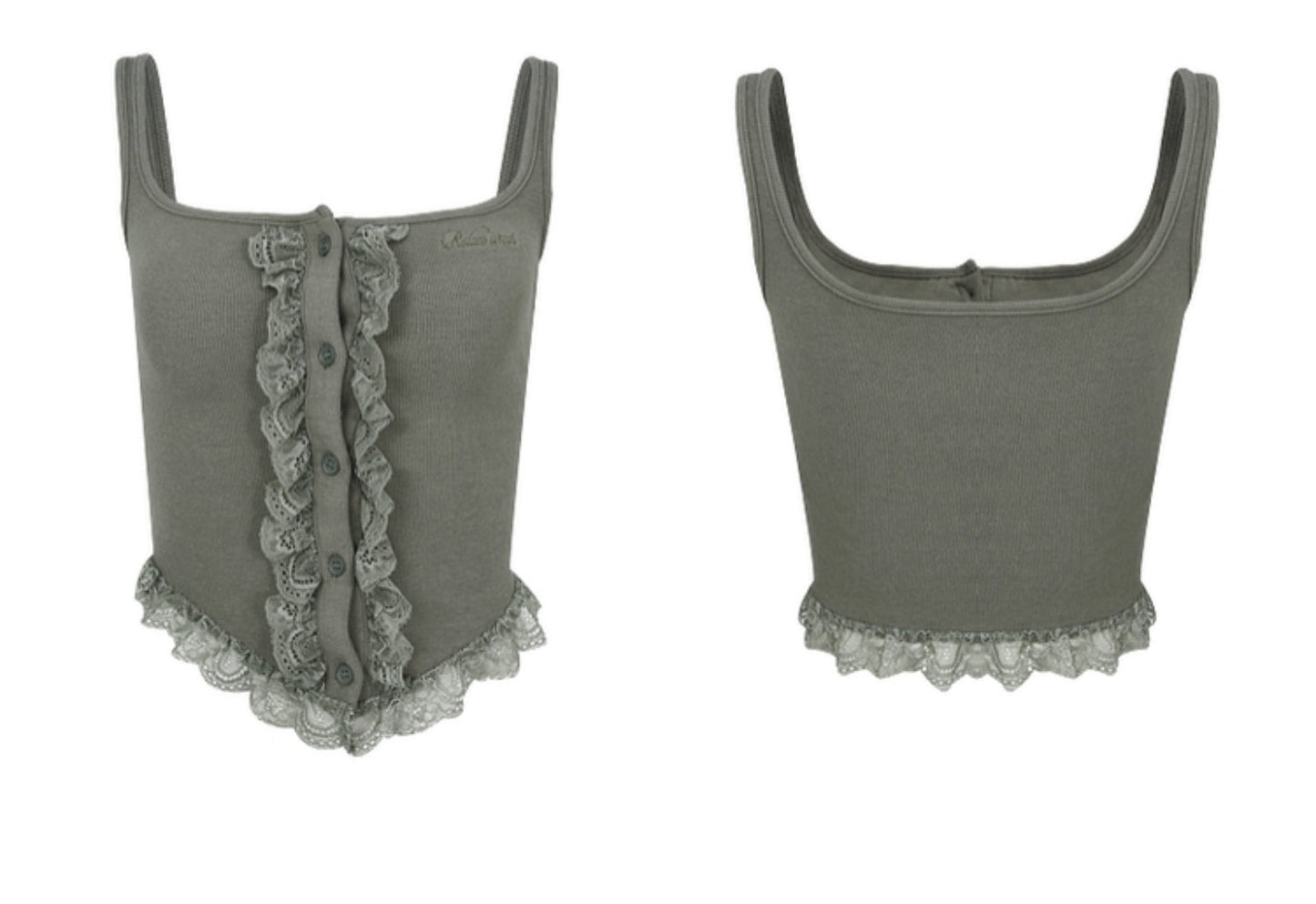 Playful Lace Camisole Top