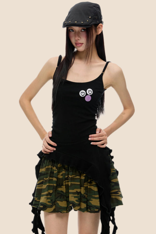 Retro Style Slim Camisole Top