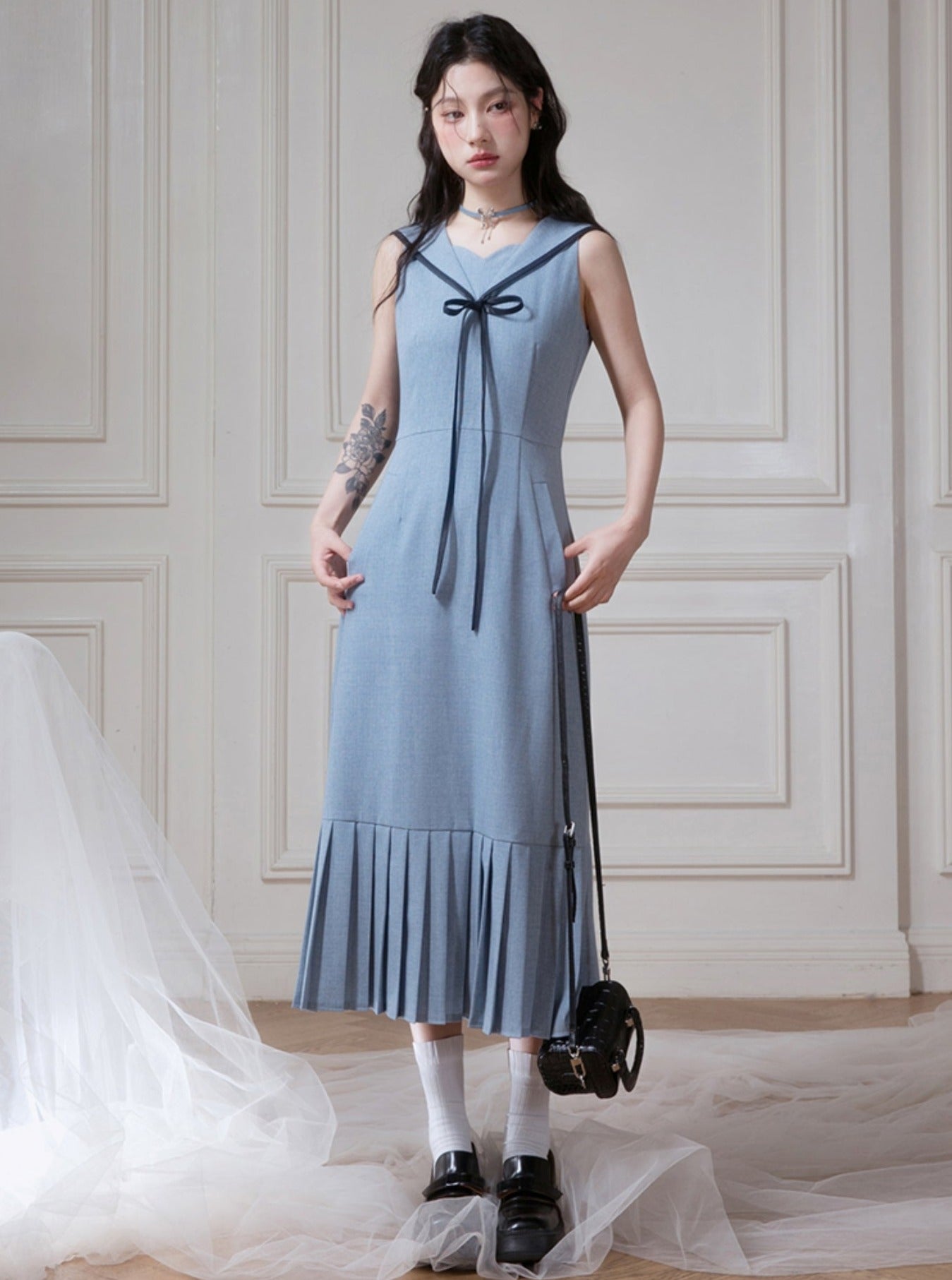 Miu Sea Songlai Navy Dress