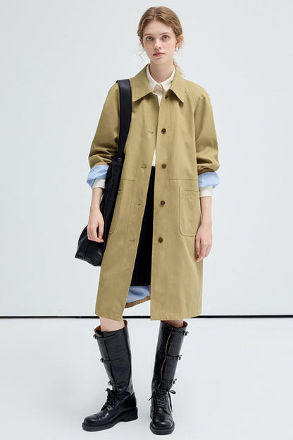 Classic British Silhouette Trench Coat