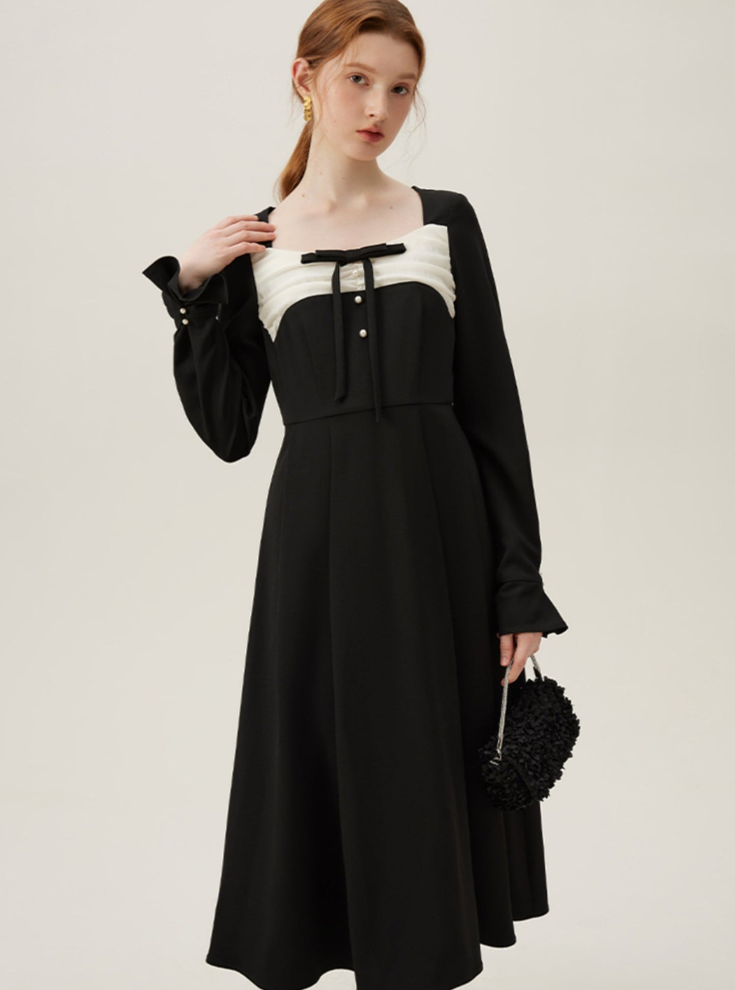 Hepburn French Black Everyday Dress