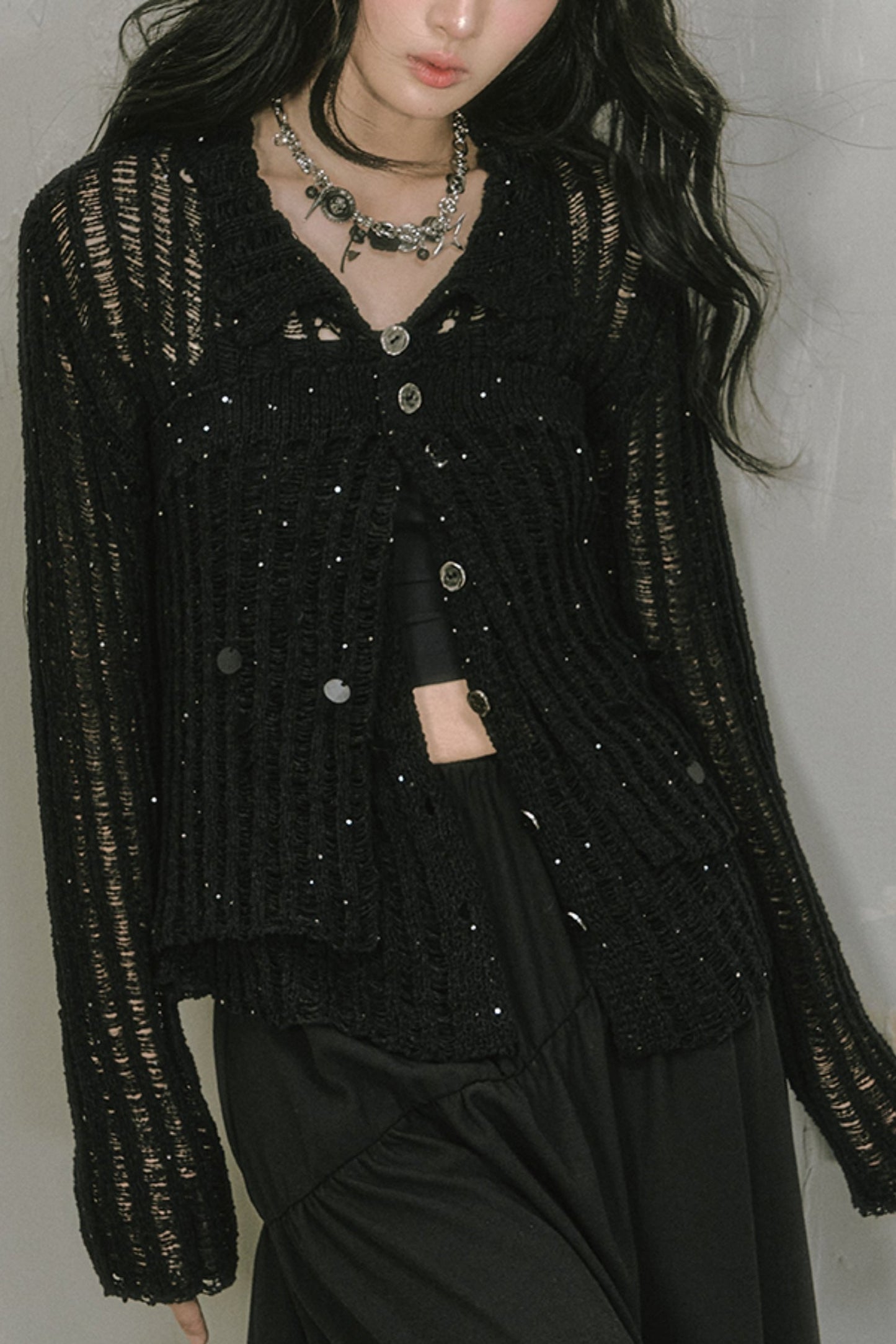 Starlight Lazy Cutout Cardigan