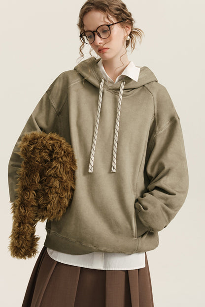 Heavy Cotton Oversize Hooded Sweatshirt