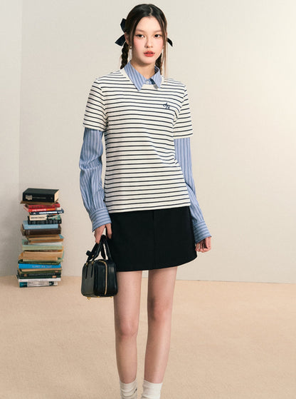 Striped Crew Neck T-Shirt