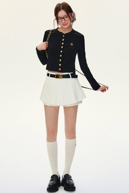 Luxury Short Knit Cardigan Set-Up