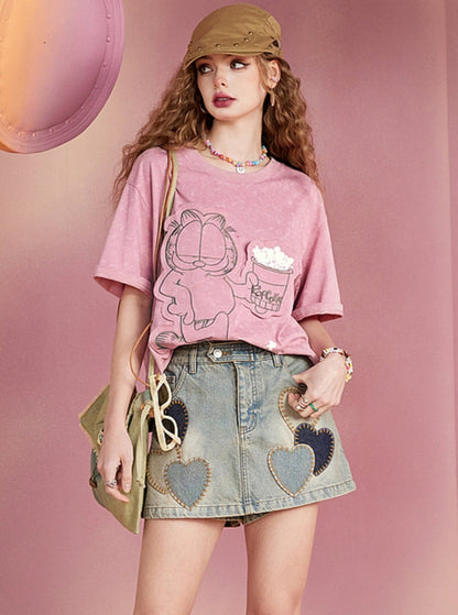 Retro Loose Print T-Shirt