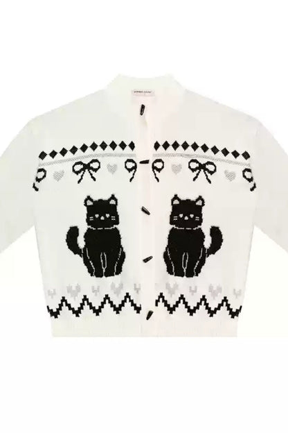 High-Quality Cat Sweater Cardigan