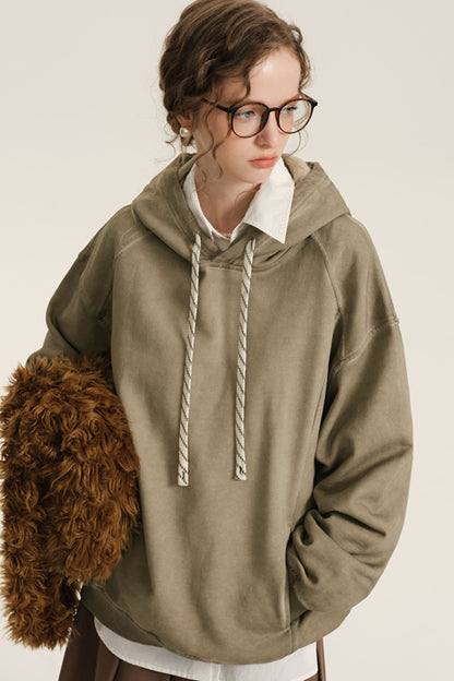 Heavy Cotton Oversize Hooded Sweatshirt