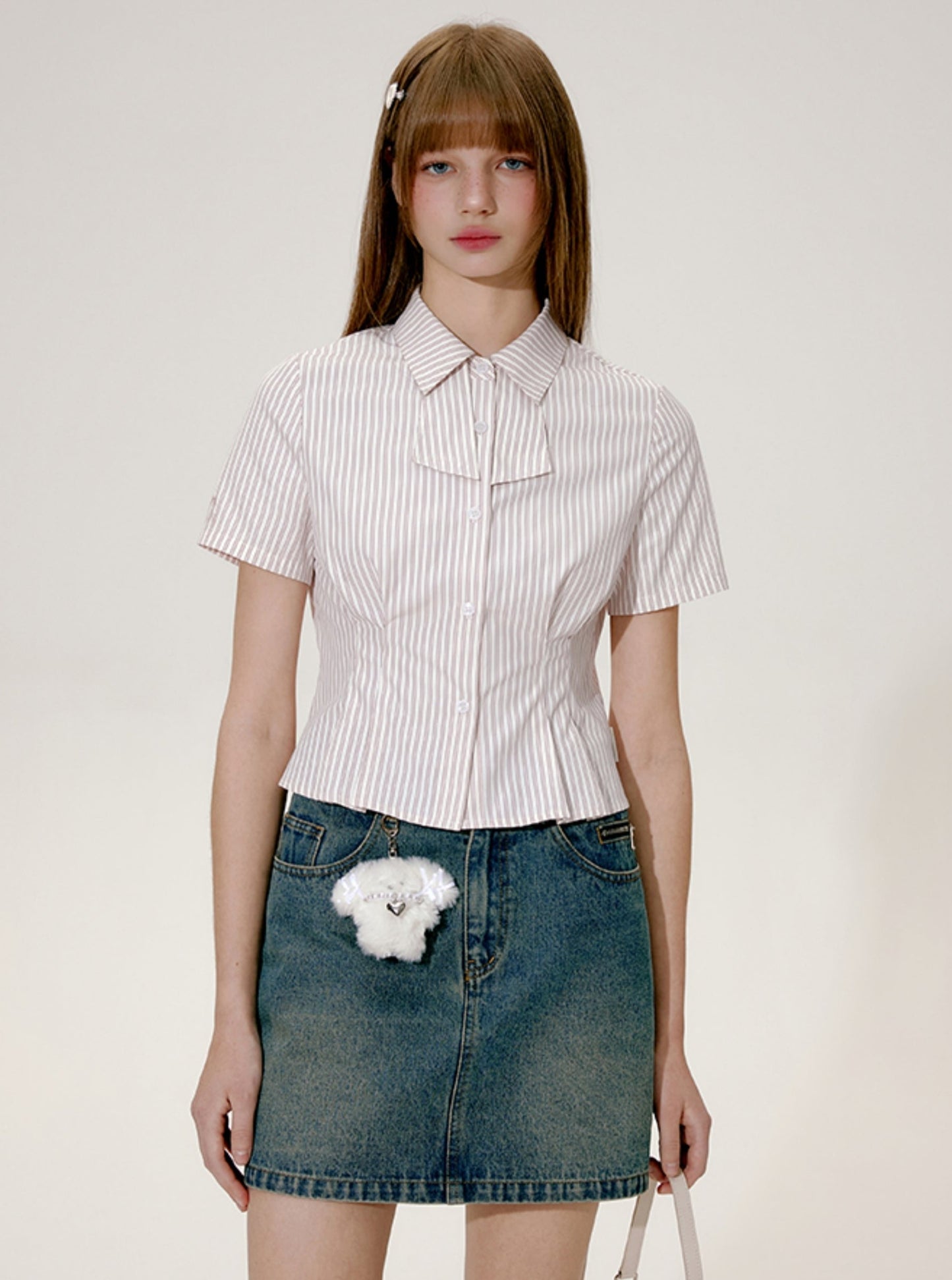 Nap Retro Self Tie Waist Shirt