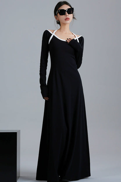 Original Black Slim Fit Midi Dress