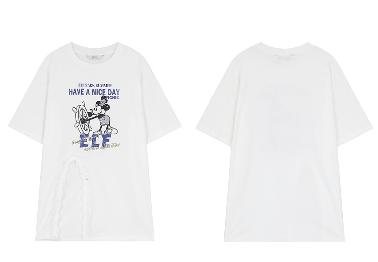 Mickey Print Loose T-Shirt