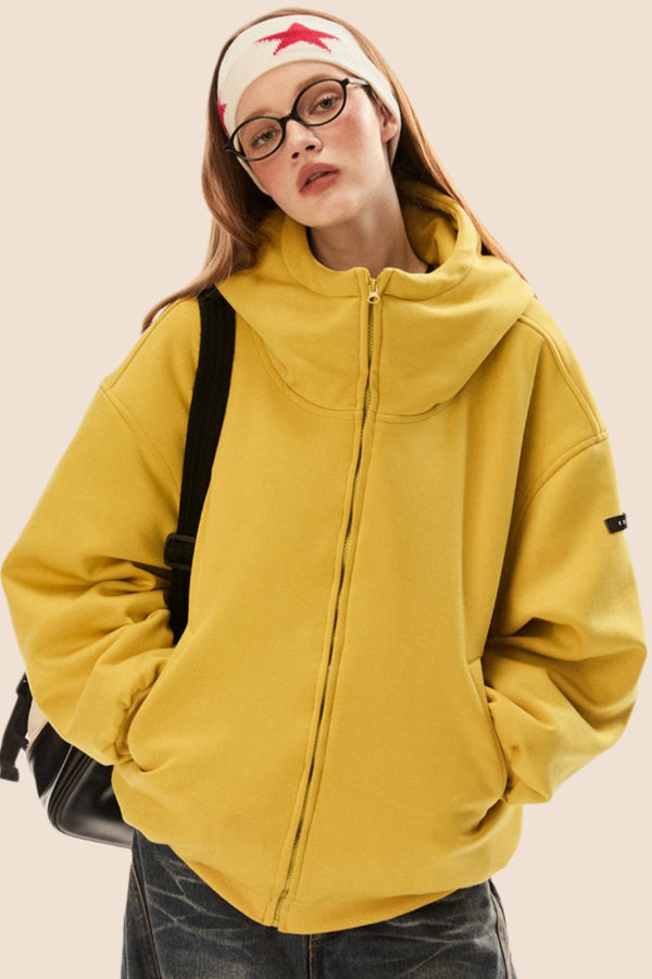 오버사이즈 게으른 면 자켓 