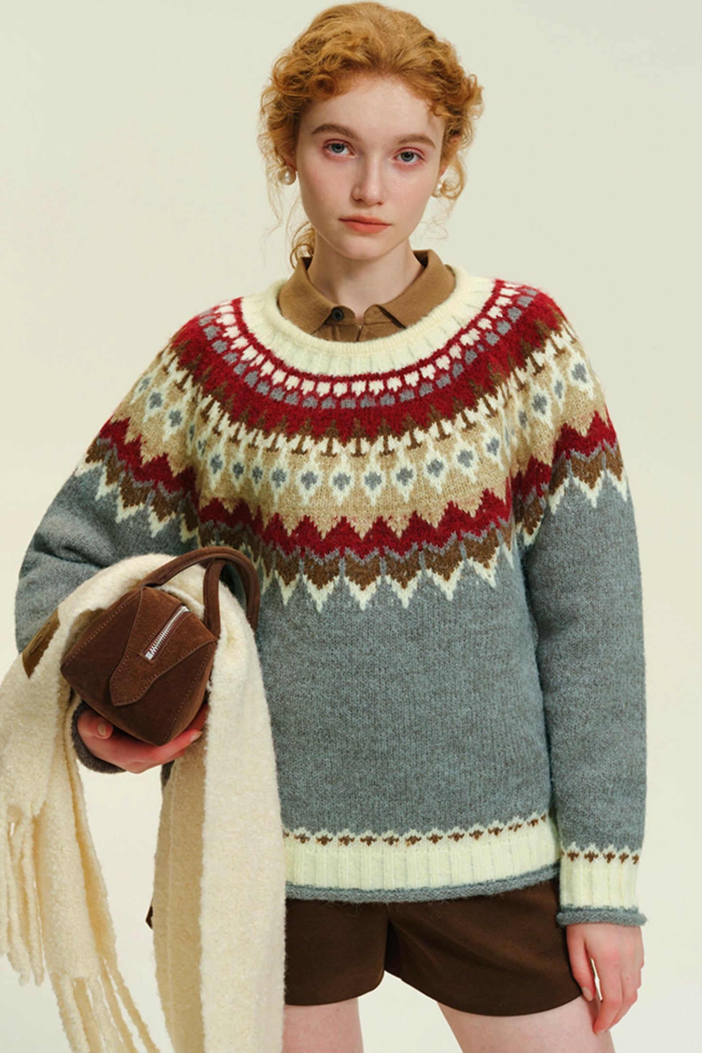 Vintage Fair Isle Wool Pullover