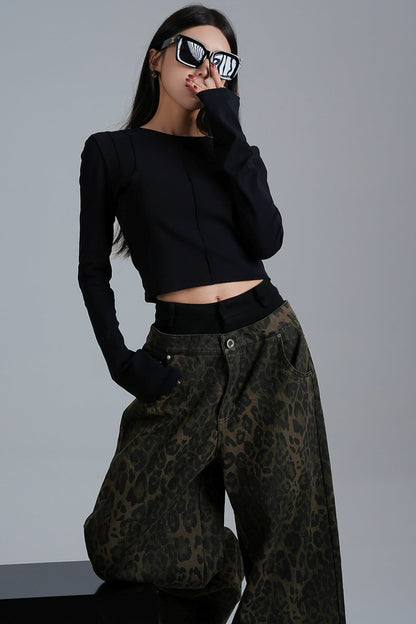 American Low Rise Wide Leg Pants