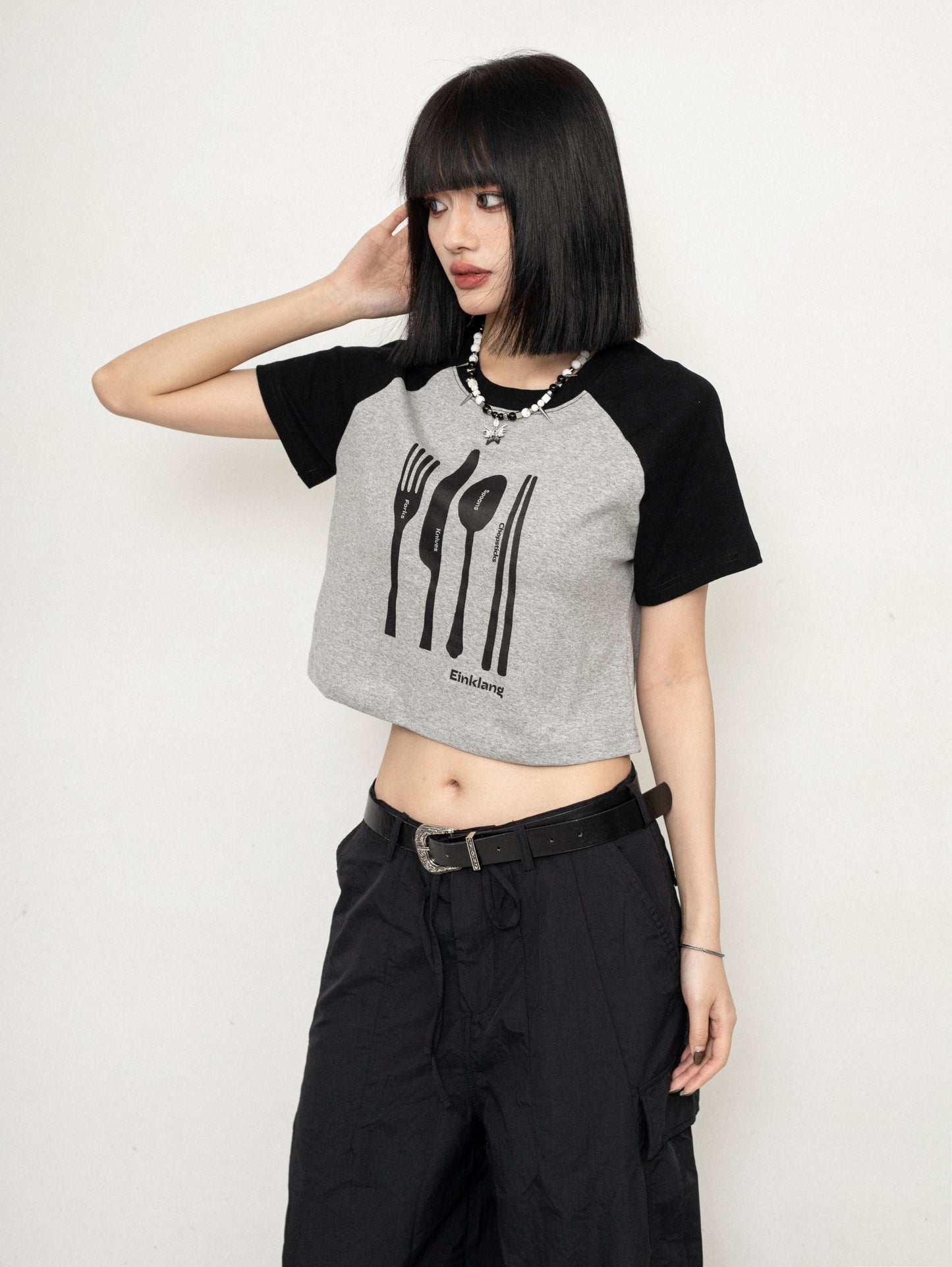 Retro Shoulder Thin T-Shirt