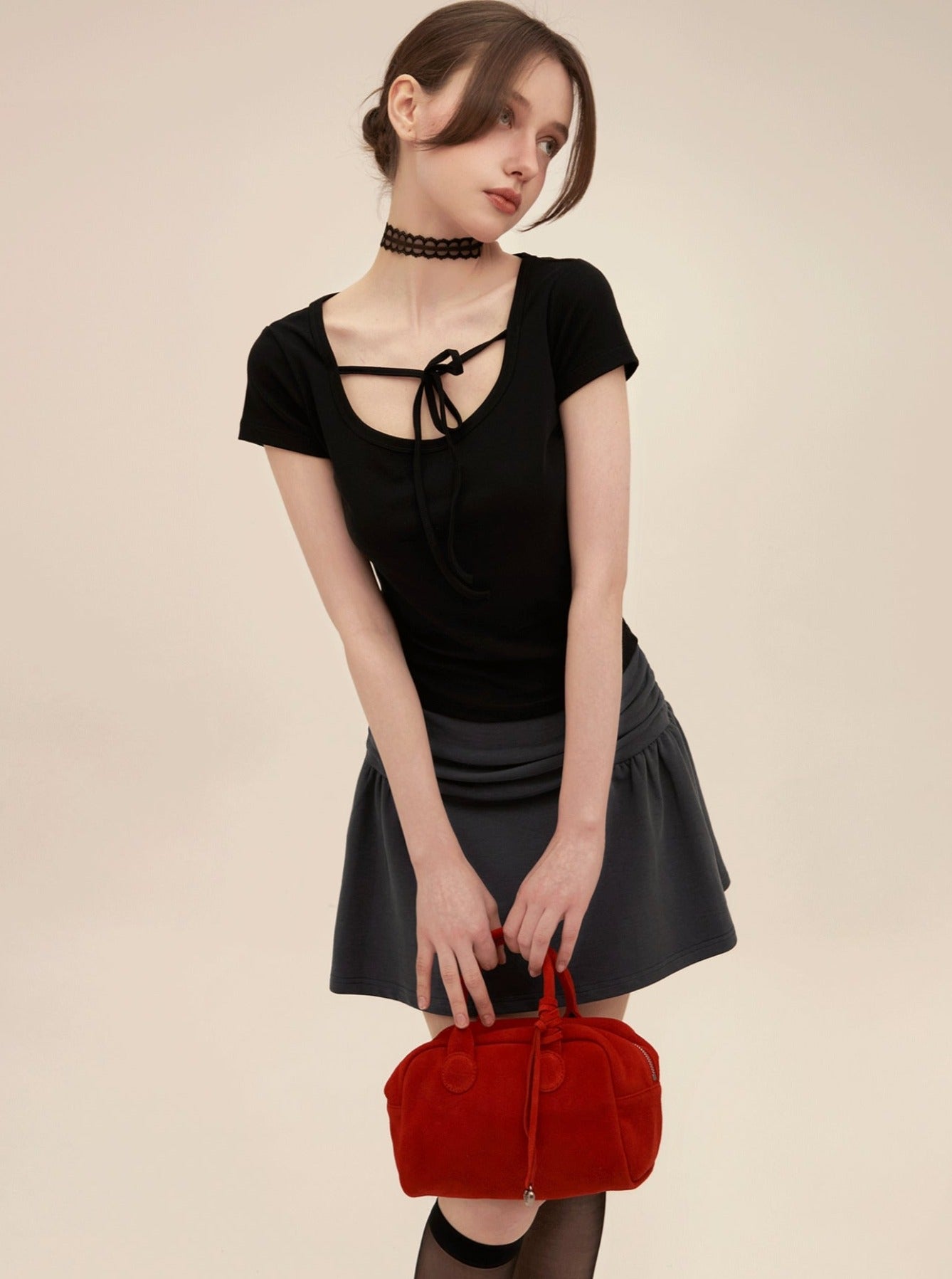 Vintage U-Neckline T-Shirt