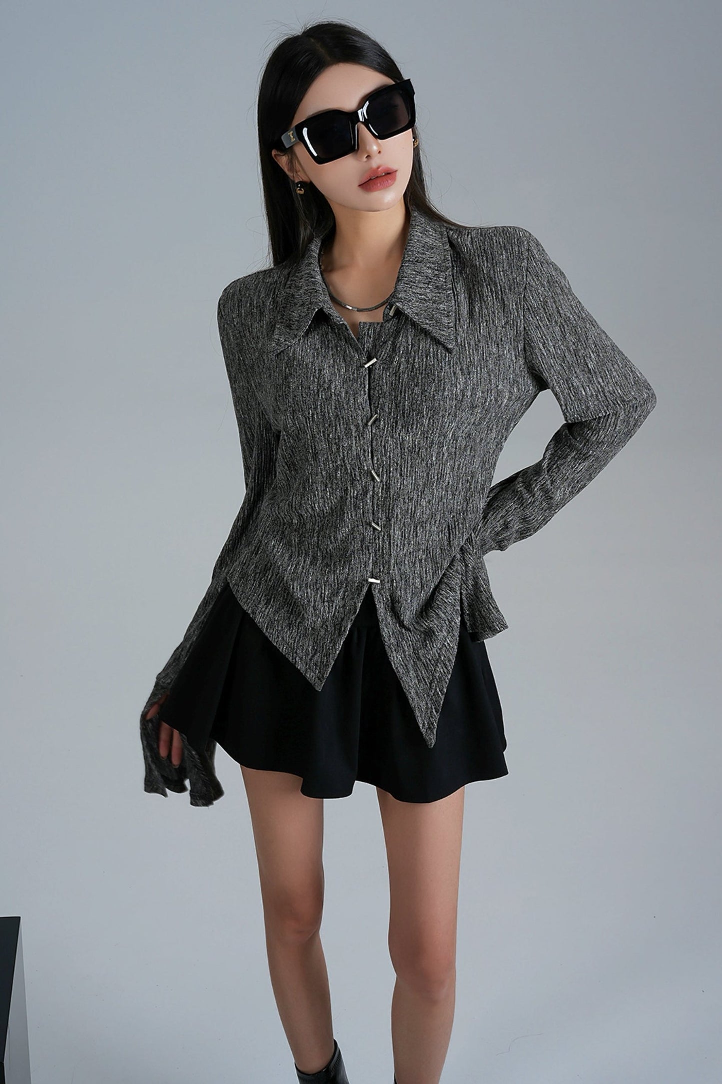 American Style Bell Sleeve Long Sleeve Top