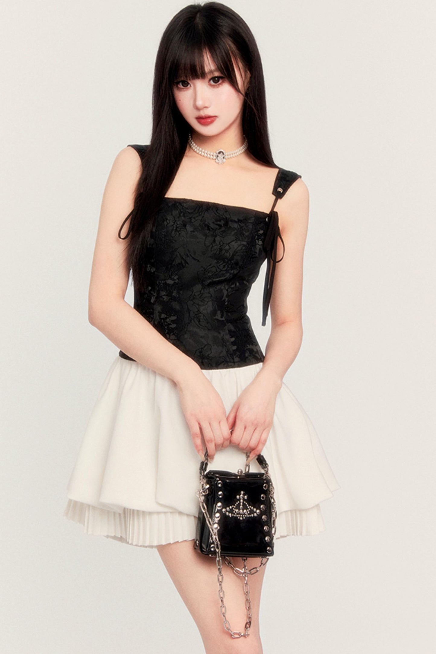 Court Style Slim Waist Puffy Dress