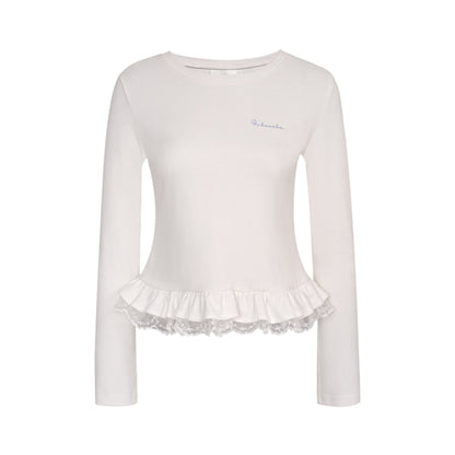 Blokette Reversible Lace Ruffle Tee