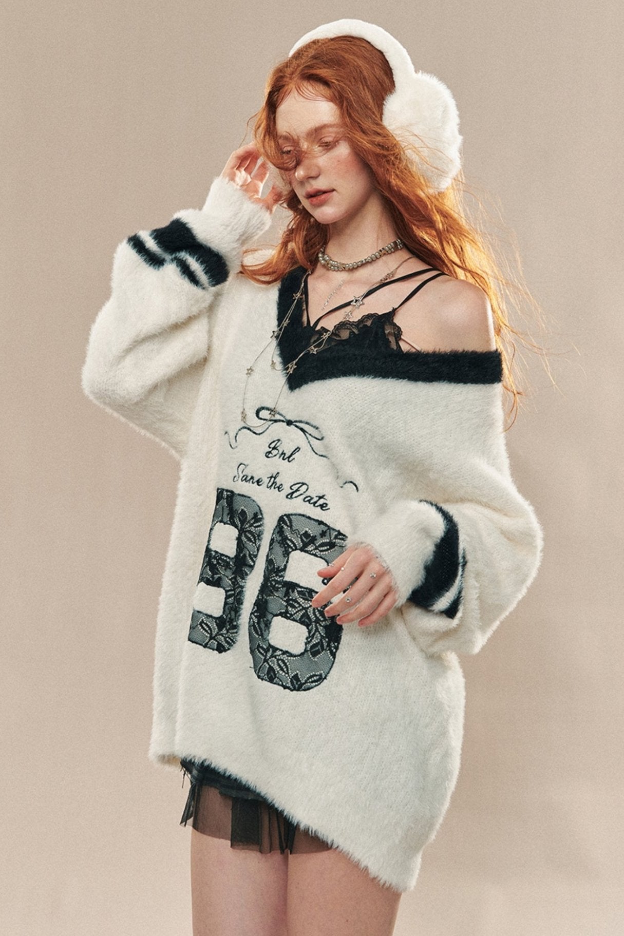 Loose Wool Sweater Top