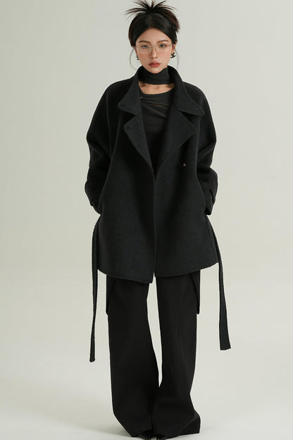 Half-Turtle Midi Wool Coat