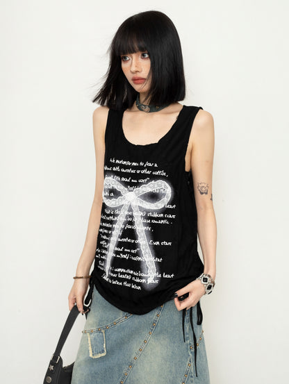 Wasteland Ribbon Lace Vest Top