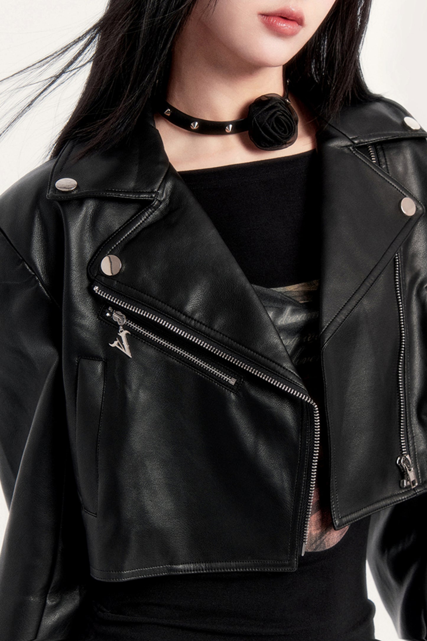 Luxury Black Short Leather Jacket