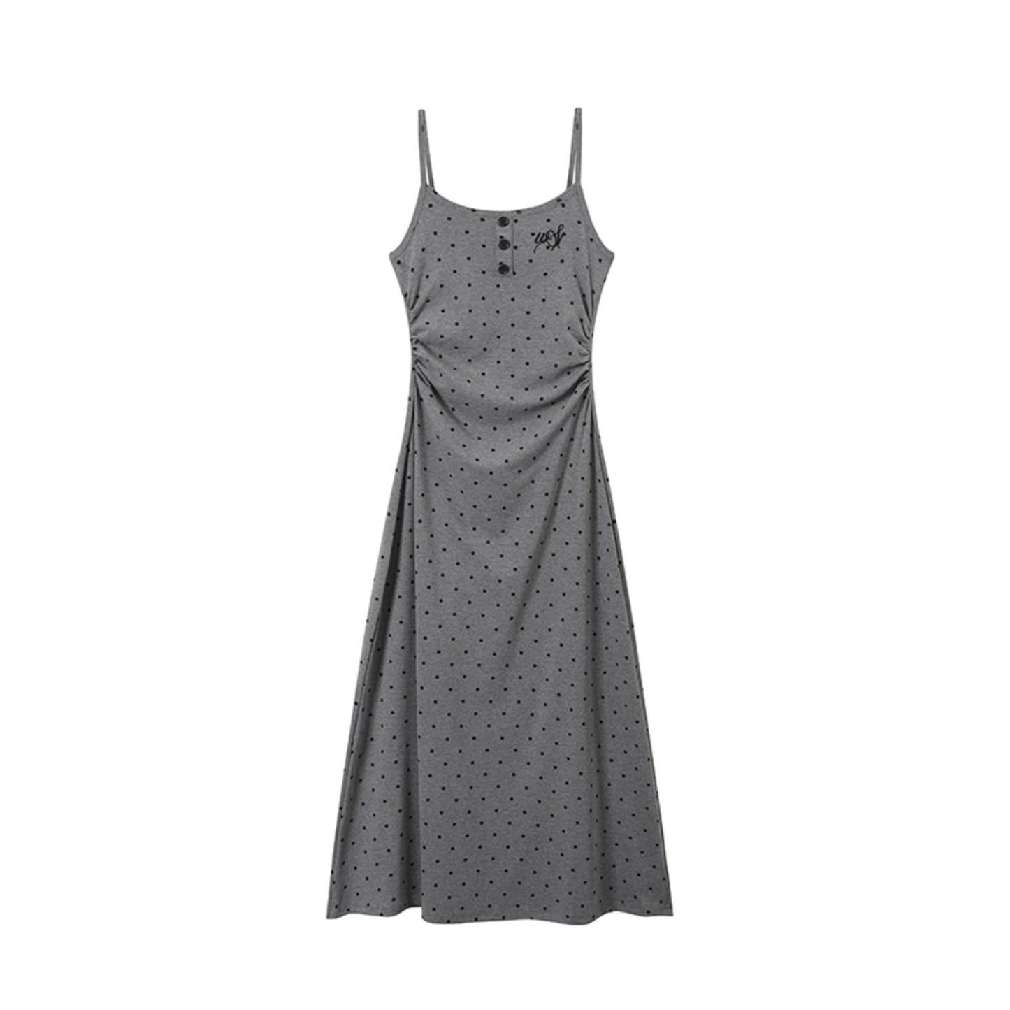 Summer Halter Dress With Black Cardigan Set-Up