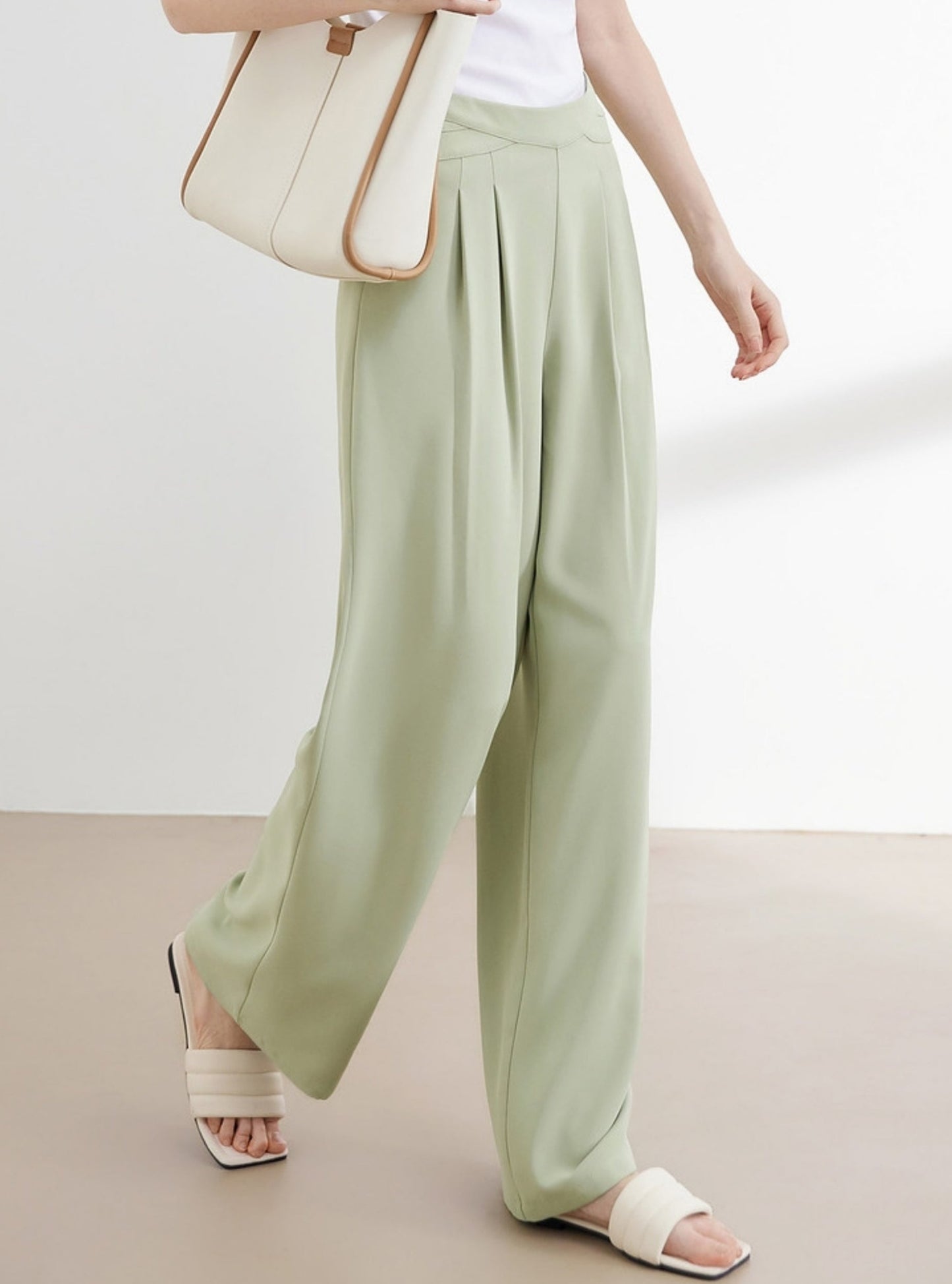 Drape Parachute Straight Leg Pants